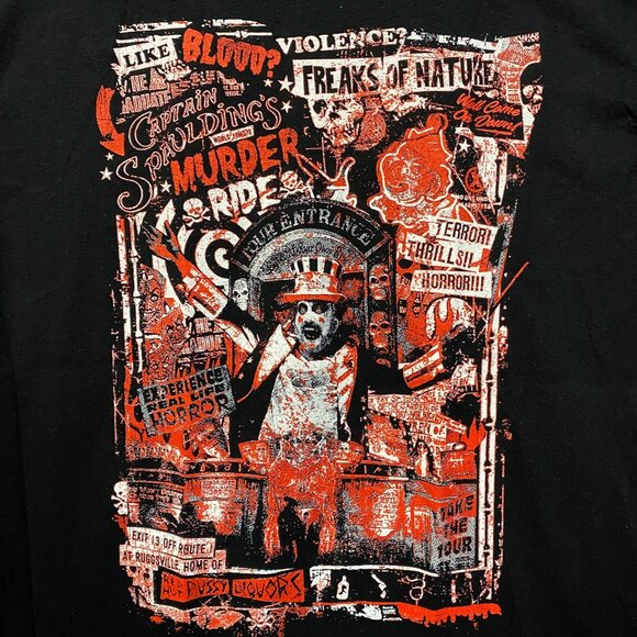 House of 1000 Corpses Murder Ride Graphic T-Shirt Medium - Picture 2 of 4